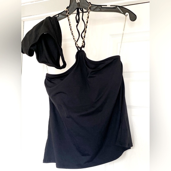 MICHAEL Michael Kors Other - NWT MICHAEL Michael Kors Black Tank Top Two Piece Swimsuit in Size Small